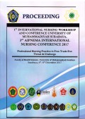 Proceeding 1st International Nursing Workshop and Conference University of Muhammadiyah Surabaya, 3rd AIPNEMA International Nursing Conference 2017