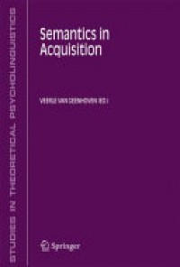 Semantics in Acquisition