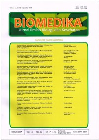 BIOMEDIKA : Jurnal Ilmiah Biologi dan Kesehatan