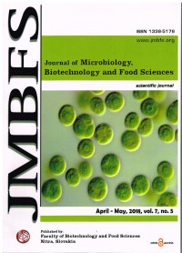 JMBFS: Journal of Microbiology, Biotechnology and Food Sciences