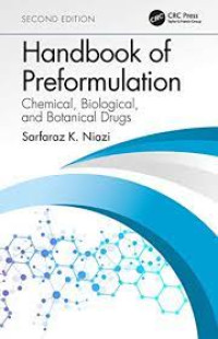 Image of Handbook of Preformulation: Chemical, Biological, and Botanical Drugs