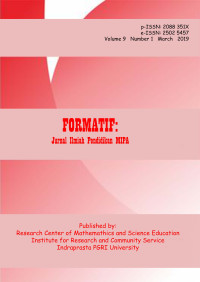 Image of FORMATIF : Jurnal Ilmiah Pendidikan MIPA