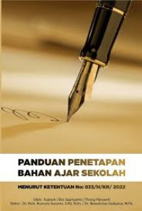 Image of Panduan penetapan bahan ajar sekolah