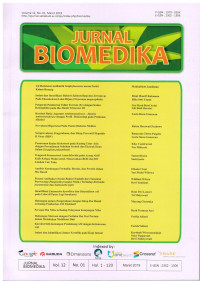 Image of BIOMEDIKA : Jurnal Ilmiah Biologi dan Kesehatan