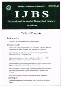 Image of IJBS: International Journal of Biomedical Science