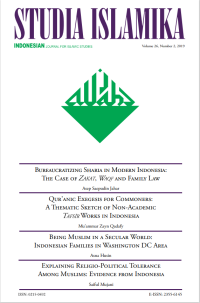 Image of STUDIA ISLAMIKA : Indonesian Journal for Islamic Studies