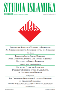 Image of STUDIA ISLAMIKA : Indonesian Journal for Islamic Studies
