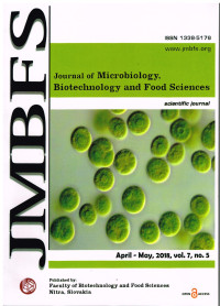 Image of JMBFS: Journal of Microbiology, Biotechnology and Food Sciences