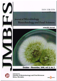 Image of JMBFS: Journal of Microbiology, Biotechnology and Food Sciences