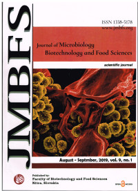 Image of JMBFS: Journal of Microbiology, Biotechnology and Food Sciences