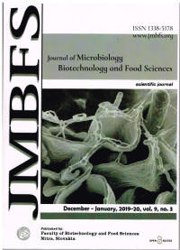 Image of JMBFS: Journal of Microbiology, Biotechnology and Food Sciences