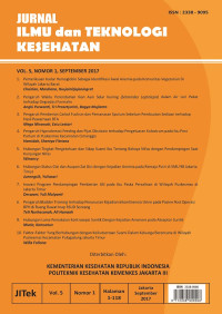 Image of Jurnal Ilmu dan Teknologi Kesehatan