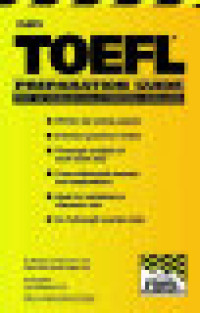 Image of Cliffs TOEFL Preparation Guide : Test of English as a Foreign Language